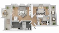 ++NEU IM ANGEBOT++ Exklusive Penthousewohnung mit großer Dachterrasse in Bestlage von LÖ-Stetten - Grundriss