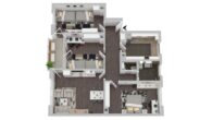 ++RESERVIERT++ Ruhig und zentral: 4-Zi.-Wohnung inkl. Garage und Aussicht in Maulburg - Grundriss