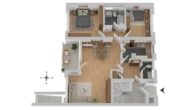 ++VERKAUFT++ PROVISIONSFREI für Käufer - Ruhige 3-Zi.-Wohnung in Lörrach (Stetten) - Grundriss