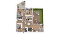 ++PROVISIONSFREI für Käufer++ Große, komfortable und sonnige Terrassen-Wohnung mit Aussicht - Grundriss